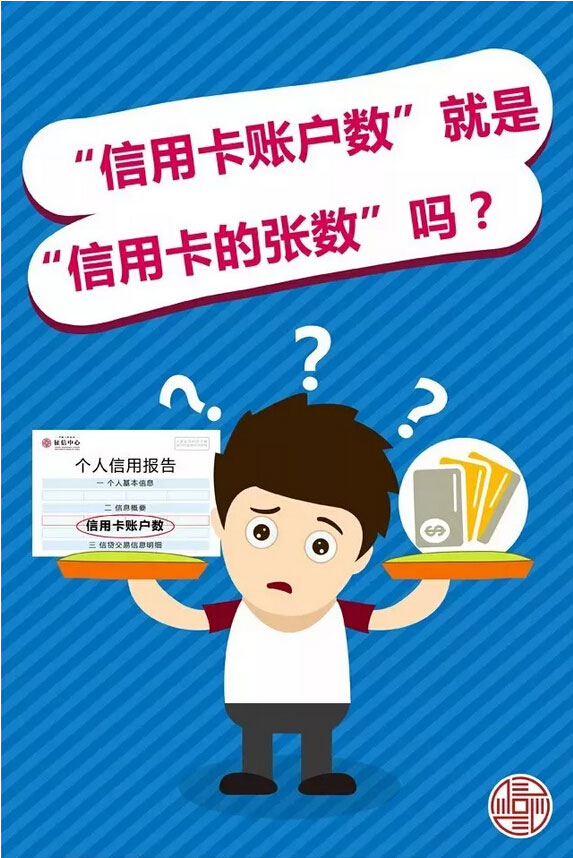 “信用卡账户数”就是“信用卡的数量”吗？