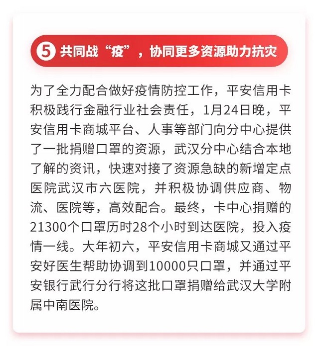 平安银行信用卡七大举措助力疫情防控