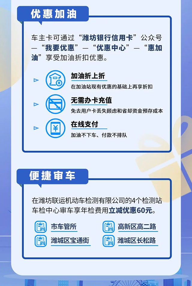 潍坊银行车主信用卡