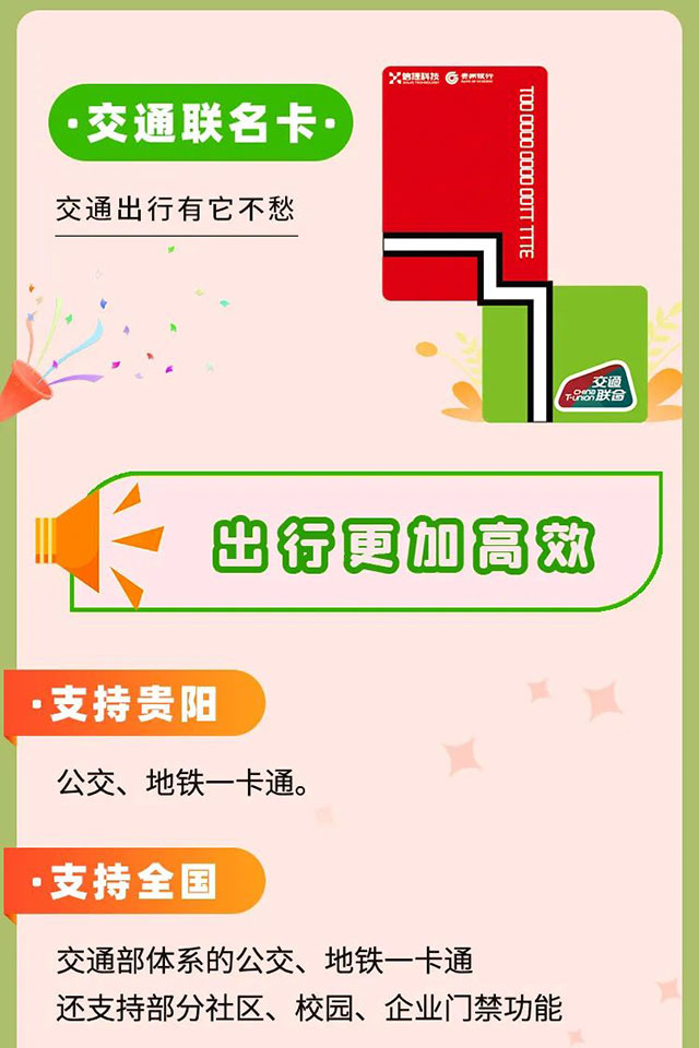 贵州银行交通联名借记卡正式上线！