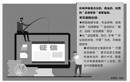 花点钱即可修复征信你敢相信吗？官方表态：“征信修复”都是骗局