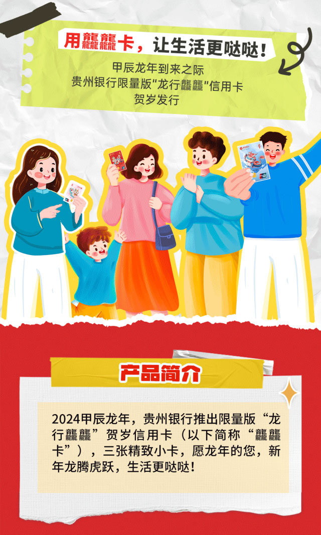 贵州银行龙行龘龘贺岁信用卡正式发行！