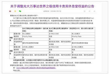 信用卡权益调整风暴席卷：积分贬值、贵宾厅缩减，羊毛党薅不动了！