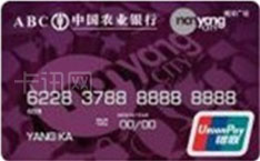 农业银行金穗南洋联名信用卡