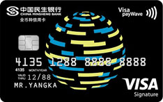 民生银行芯动信用卡（VISA版）