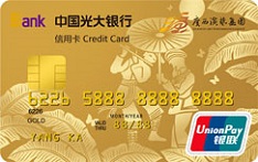 光大银行演艺联名信用卡（金卡）
