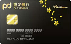 浦发梦卡之女士金属信用卡（倾城）
