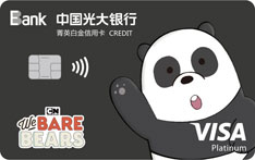 光大银行咱们裸熊信用卡（萌萌宅熊猫卡）