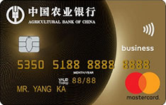 农业银行全球支付信用卡（MasterCard-金卡）