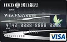 汉口银行九通VISA美元信用卡（白金卡）