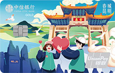 中信银行颜卡X城市系列信用卡（昆明版-非志愿者）