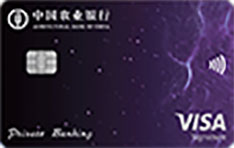 农业银行至尊鼎然私人银行信用卡昀钻版（Visa-银河版）