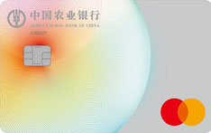 农业银行万事达全球支付白金信用卡