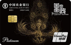 农业银行国家宝藏信用卡（大理金翅鸟）