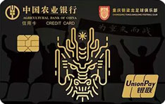 农业银行重庆铜梁龙足球俱乐部联名信用卡（山城雄心卡）