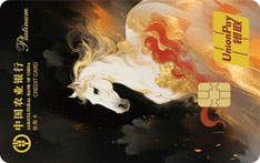 农业银行马年生肖信用卡（黑驹鎏金）