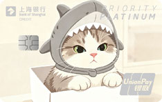 上海银行妙喵宠物主题信用卡（鲨鱼头猫版）