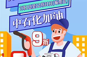 长沙农商银行信用卡每周五中石化加油9折