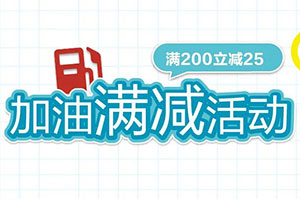 江阴农商银行信用卡加油满200立减25元