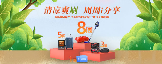 北京银行信用卡清凉爽刷，周周刷达标赠好礼