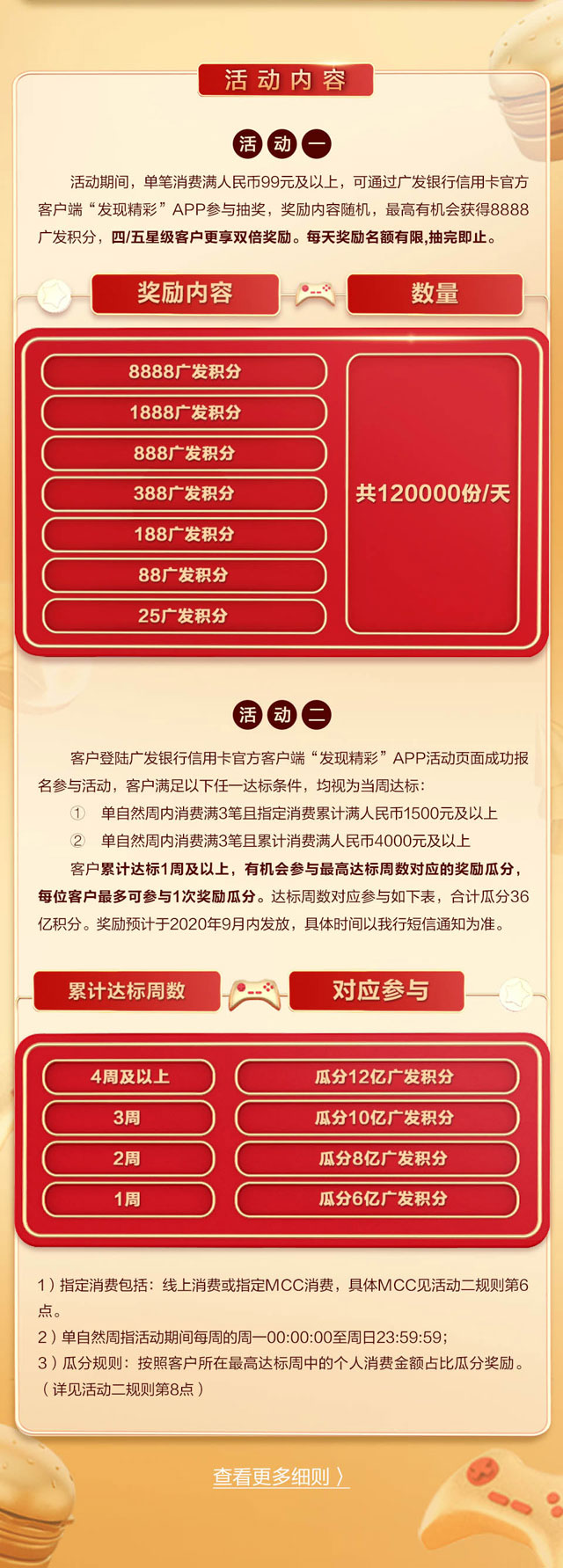 广发银行信用卡周周刷，瓜分36亿积分