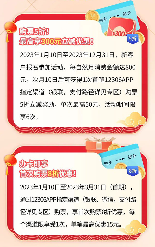 中国银行中铁12306畅行信用卡首发，助力春节回家！ 